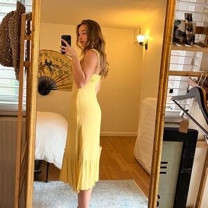 Reformation Yellow Sundress